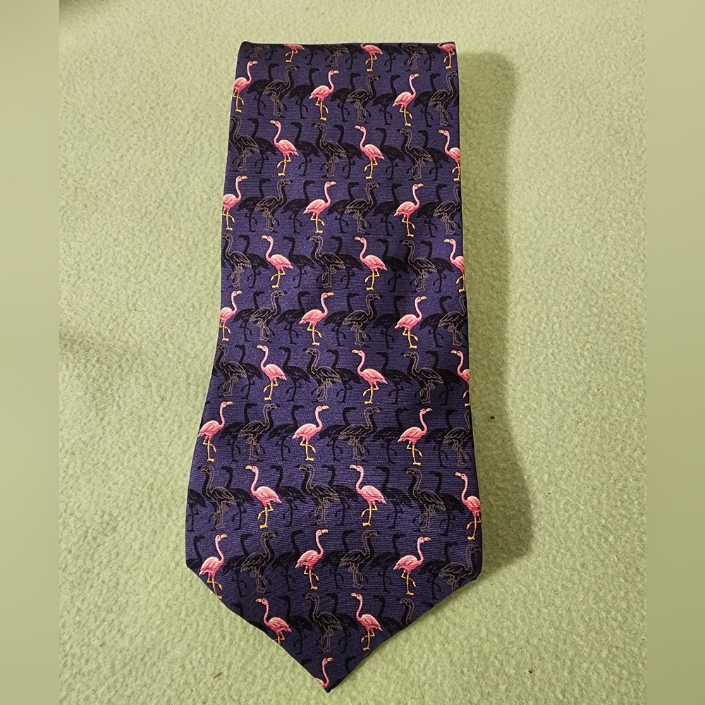 Flamingo Necktie bird Dad gift silk